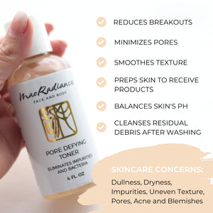 image showing benefits of natural face toner made with all natural ingredients